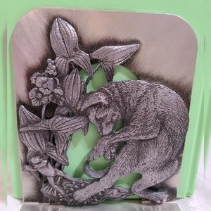 VTG Cat Metal Bookends